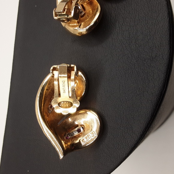 Vintage Marcel Boucher Swirl Clip On Earrings - Excellent Used Condition - Picture 7 of 13